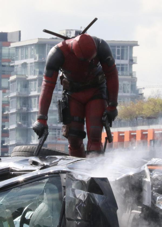 Illustration for article titled Here are some leaked photos from the Deadpool set